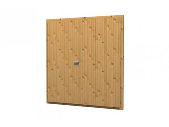 Blockhaustür T 61 180x190 cm Wandbohle 45 mm, DIN rechts Blockhaustür T 61 180x190 cm Wandbohle 45 mm, DIN rechts
