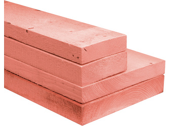 Bohle Fichte roh frisch S10 rot eingefärbt Bohle Fichte roh frisch S10 rot eingefärbt