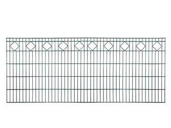 Vorgartenzaun Stahl feuerverzinkt anthrazit RAL 7016 MW 200/50, Stäbe 6/5/6mm - CARO Vorgartenzaun Stahl feuerverzinkt anthrazit RAL 7016 MW 200/50, Stäbe 6/5/6mm - CARO