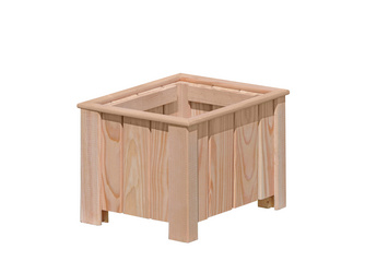 CLEO 1er Pflanzkasten, europäische Lärche 38x38x30mm CLEO 1er Pflanzkasten, europäische Lärche 38x38x30mm