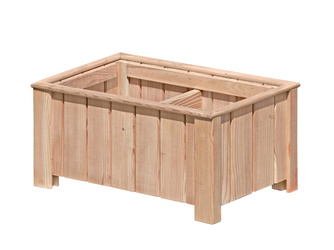 CLEO 2er Pflanzkasten, europäische Lärche 38x69x30mm CLEO 2er Pflanzkasten, europäische Lärche 38x69x30mm