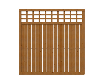 Sichtschutzzaun Holz braun "COMO" Rechteck mit Gitter Sichtschutzzaun Holz braun "COMO" Rechteck mit Gitter