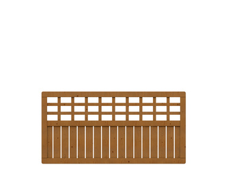 Vorgartenzaun Holz braun Rechteck mit Gitter COMO Vorgartenzaun Holz braun Rechteck mit Gitter COMO