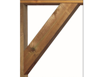 Carport-Leimholz -Kopfband rechts, 11x11cm 0,80m Carport-Leimholz -Kopfband rechts, 11x11cm 0,80m