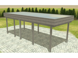 Carport Variant 3 x 7 KDG grau GT Carport Variant 3 x 7 KDG grau GT