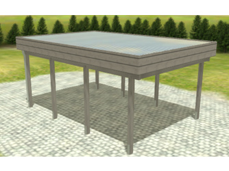 Carport Variant 4 x 5,5 KDG grau GT Carport Variant 4 x 5,5 KDG grau GT