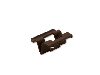 Clips Asym. Edelstahl A2 (AISI304) Braun 27 x 22,5 x 9,8 mm Clip/4,5 x 30 mm Schraube für 18 mm Terrassendielen und Fassade Clips Asym. Edelstahl A2 (AISI304) Braun 27 x 22,5 x 9,8 mm Clip/4,5 x 30 mm Schraube für 18 mm Terrassendielen und Fassade