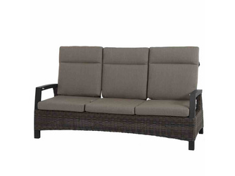Corido Lounge 3er Sofa Gest. Alu-anthraz., Gardino®-Gefl. charcoal grey, Sitz-/Rückenkissen taupe mel. Corido Lounge 3er Sofa Gest. Alu-anthraz., Gardino®-Gefl. charcoal grey, Sitz-/Rückenkissen taupe mel.