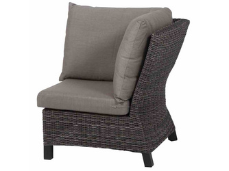 Corido Modul Ecke Gest. Alu-anthraz., Gardino®-Gefl. charcoal grey, Sitz-/Rückenkissen taupe mel. Corido Modul Ecke Gest. Alu-anthraz., Gardino®-Gefl. charcoal grey, Sitz-/Rückenkissen taupe mel.