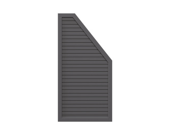 Sichtschutzzaun Metall anthrazit "DESIGN RHOMBUS" Anschluss rechts Sichtschutzzaun Metall anthrazit "DESIGN RHOMBUS" Anschluss rechts