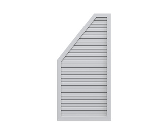Sichtschutzzaun Metall silber "DESIGN RHOMBUS" Anschluss links Sichtschutzzaun Metall silber "DESIGN RHOMBUS" Anschluss links