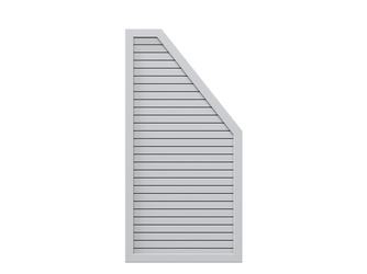 Sichtschutzzaun Metall silber "DESIGN RHOMBUS" Anschluss rechts Sichtschutzzaun Metall silber "DESIGN RHOMBUS" Anschluss rechts