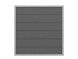 Sichtschutzzaun WPC anthrazit "DESIGN WPC ALU" Sichtschutzzaun WPC anthrazit "DESIGN WPC ALU"