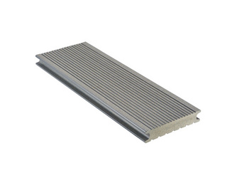Terrassendiele WPC gebürstet massiv fein geriffelt gebürstet/ grob geriffelt gebürstet grau DIE BELIEBTE massiv - 26 x 139 mm Terrassendiele WPC gebürstet massiv fein geriffelt gebürstet/ grob geriffelt gebürstet grau DIE BELIEBTE massiv - 26 x 139 mm