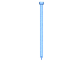 Drahtstift Stauchkopf DIN 1152 2,8x60 Stahl blau verzinkt passiviert Drahtstift Stauchkopf DIN 1152 2,8x60 Stahl blau verzinkt passiviert