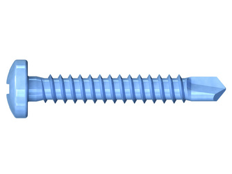 Bohrschraube DIN 7504 N Pan head 4,8x19 Stahl blau verzinkt passiviert Bohrschraube DIN 7504 N Pan head 4,8x19 Stahl blau verzinkt passiviert