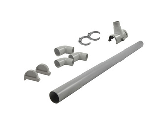 Dachrinnenpaket für Flachdachhäuser PVC bis 500 cm Dachrinnenpaket für Flachdachhäuser PVC bis 500 cm