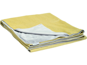 Decke ca. 156x200 cm 100% Polyacryl gelb/Rückseite 100% Polyester hellgrau Decke ca. 156x200 cm 100% Polyacryl gelb/Rückseite 100% Polyester hellgrau