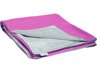 Decke ca. 156 x 200 cm 100% Polyacryl pink/Rückseite 100% Polyester hellgrau Decke ca. 156 x 200 cm 100% Polyacryl pink/Rückseite 100% Polyester hellgrau