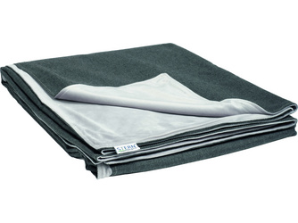 Decke ca. 156x200 cm 100% Polyacryl schiefergrau/Rückseite 100% Polyester hellgrau Decke ca. 156x200 cm 100% Polyacryl schiefergrau/Rückseite 100% Polyester hellgrau