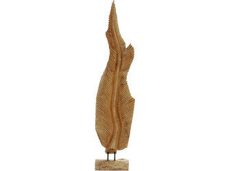 Deko-Figur BLATT Teak natur 250x150x1200mm Deko-Figur BLATT Teak natur 250x150x1200mm