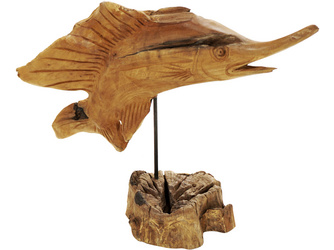 Deko-Figur SCHWERTFISCH Teak natur 990x170x850mm Deko-Figur SCHWERTFISCH Teak natur 990x170x850mm