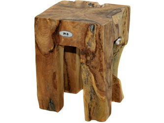 Deko-Hocker Teak natur 300x300x400mm Deko-Hocker Teak natur 300x300x400mm