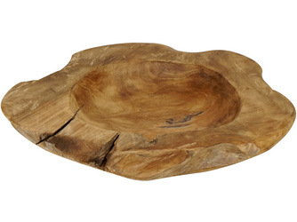 Deko-Schale RUND Teak natur Ø500x100mm Deko-Schale RUND Teak natur Ø500x100mm