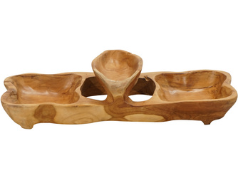 Deko-Schale Teak natur 500x200x120mm Deko-Schale Teak natur 500x200x120mm