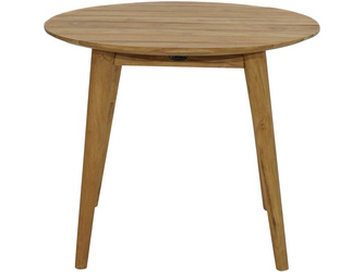 Design-Loft-Tisch WELLINGTON Premium-Teak natur Ø900x750mm Design-Loft-Tisch WELLINGTON Premium-Teak natur Ø900x750mm