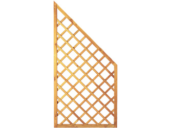 Sichtschutz Kiefer Maschenweite 10x10 cm diagonal Rankgitter Ecke Sichtschutz Kiefer Maschenweite 10x10 cm diagonal Rankgitter Ecke
