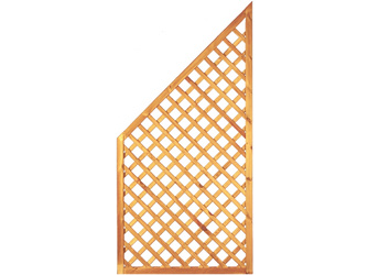 Sichtschutz Kiefer Maschenweite 6x6 cm diagonal Rankgitter Ecke Sichtschutz Kiefer Maschenweite 6x6 cm diagonal Rankgitter Ecke