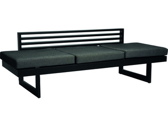 Dining-Bank/Liege New Holly Alum. schwarz matt Text. Leinen grau/Kis.100% Polyacryl seidenschwarz Dining-Bank/Liege New Holly Alum. schwarz matt Text. Leinen grau/Kis.100% Polyacryl seidenschwarz