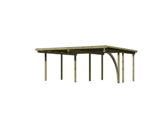 Doppelcarport Eco 1 Variante B KDI PVC 3870x5270x2290mm Doppelcarport Eco 1 Variante B KDI PVC 3870x5270x2290mm