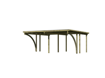 Doppelcarport Eco 1 Variante C KDI PVC 3870x5270x2290mm Doppelcarport Eco 1 Variante C KDI PVC 3870x5270x2290mm