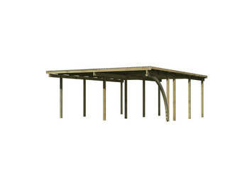 Doppelcarport Eco 2 Variante B KDI PVC 5760x5270x2290mm Doppelcarport Eco 2 Variante B KDI PVC 5760x5270x2290mm