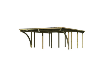 Doppelcarport Eco 2 Variante C KDI PVC 5760x5270x2290mm Doppelcarport Eco 2 Variante C KDI PVC 5760x5270x2290mm