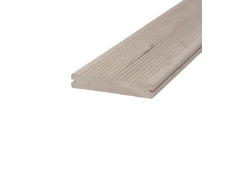 Terrassendiele WPC Massiv geriffelt / Holzmaserung sand DREAMDECK WPC BICOLOR - 21 x 125 mm Terrassendiele WPC Massiv geriffelt / Holzmaserung sand DREAMDECK WPC BICOLOR - 21 x 125 mm