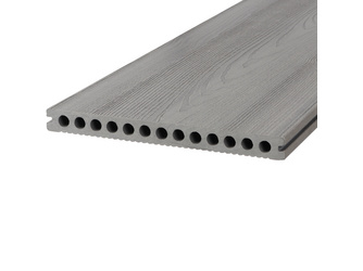 Terrassendiele WPC Hohlkammer geriffelt / Holzmaserung grau DREAMDECK WPC PLUS XL 23 x 240 mm Terrassendiele WPC Hohlkammer geriffelt / Holzmaserung grau DREAMDECK WPC PLUS XL 23 x 240 mm
