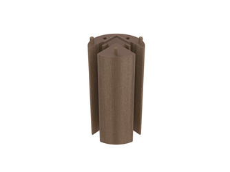 Eckadapter Oval, für 90° Grad Innen- und Außenecken, varia braun 239x111x80mm Eckadapter Oval, für 90° Grad Innen- und Außenecken, varia braun 239x111x80mm