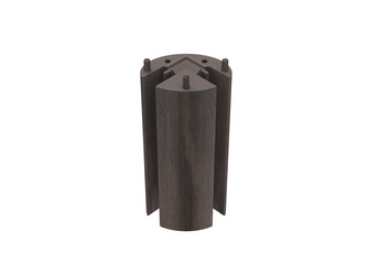 Eckadapter Oval, für 90° Grad Innen- und Außenecken, varia schokoschwarz 239x111x80mm Eckadapter Oval, für 90° Grad Innen- und Außenecken, varia schokoschwarz 239x111x80mm