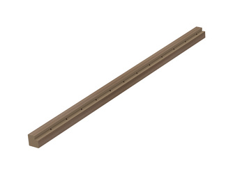 Eckleiste für 90° Grad Außenecken varia braun 2396x40x40mm Eckleiste für 90° Grad Außenecken varia braun 2396x40x40mm