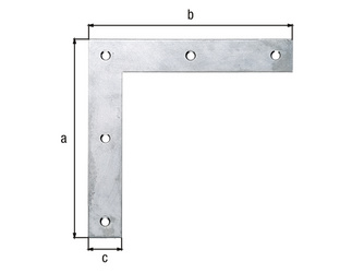 Eckwinkel, Edelstahl, HxLxB 120x120x20mm Eckwinkel, Edelstahl, HxLxB 120x120x20mm
