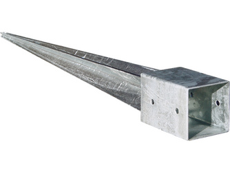 Einschlagbodenhülse 71x71x900mm feuerverzinkt für Pfosten 7x7cm Einschlagbodenhülse 71x71x900mm feuerverzinkt für Pfosten 7x7cm