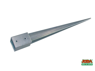 Einschlagbodenhülsen 71x71x750 mm verzinkt Einschlagbodenhülsen 71x71x750 mm verzinkt