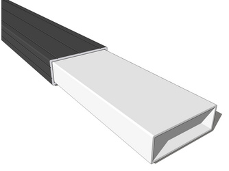 Einsteckverbinder für Alu Unterkonstruktion, für HPL, Aluminium pressblank, 400mm Einsteckverbinder für Alu Unterkonstruktion, für HPL, Aluminium pressblank, 400mm