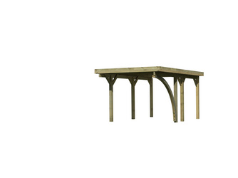 Einzelcarport Classic 1 Stahl-Dach Variante B SET mit einem Einfahrtsbogen Stahl 3945x2730x2340mm Einzelcarport Classic 1 Stahl-Dach Variante B SET mit einem Einfahrtsbogen Stahl 3945x2730x2340mm