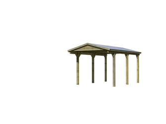Einzelcarport Classic 1 mit Satteldach KDI Massivholz 3945 x 2730 x 2600 mm Einzelcarport Classic 1 mit Satteldach KDI Massivholz 3945 x 2730 x 2600 mm