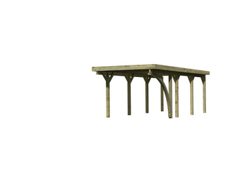 Einzelcarport Classic 2 PVC-Dach Variante B SET mit einem Einfahrtsbogen PVC 5860 x 2730 x 2340 mm Einzelcarport Classic 2 PVC-Dach Variante B SET mit einem Einfahrtsbogen PVC 5860 x 2730 x 2340 mm