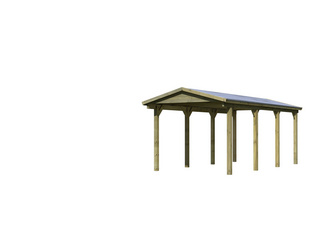 Einzelcarport Classic 2 mit Satteldach KDI Massivholz 5860 x 2730 x 2600 mm Einzelcarport Classic 2 mit Satteldach KDI Massivholz 5860 x 2730 x 2600 mm